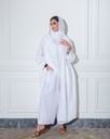 linen abaya 4 off white