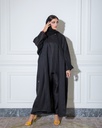 linen abaya 4 black