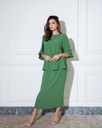 2pcs Skirt Party Dress Green (Clouds)