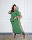 2pcs Skirt Party Dress Green (Clouds)