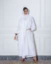 Linen Abaya Off white
