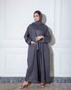 Linen Abaya Grey