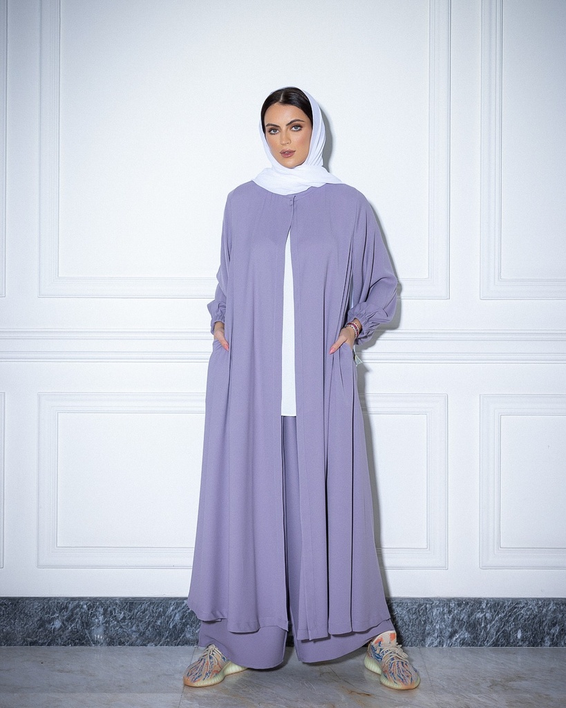 Long Jacket Set Lavender