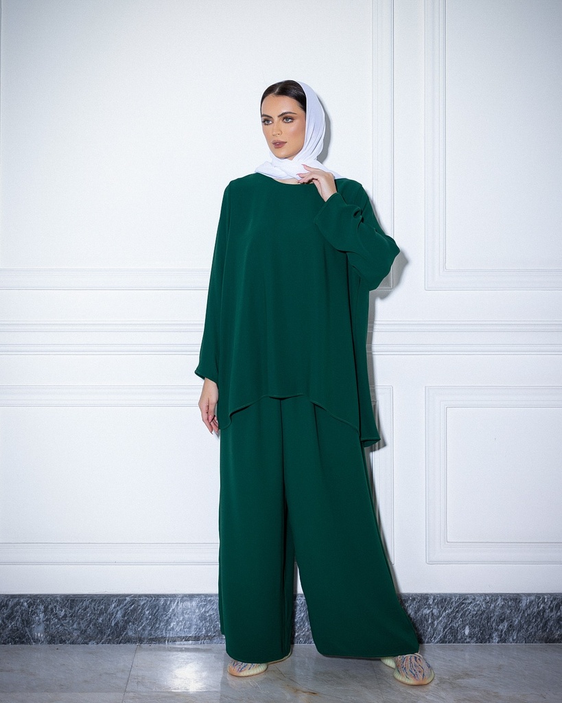 Crepe set 2pcs Royal Green