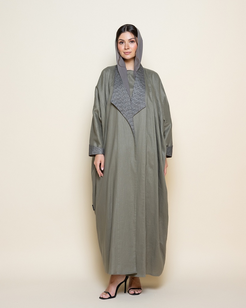 Triangle disco linen olive