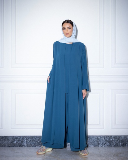 High Neck Abaya Turquoise