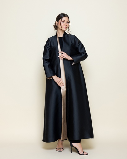 High Neck Abaya  Soft Satan (1-98)